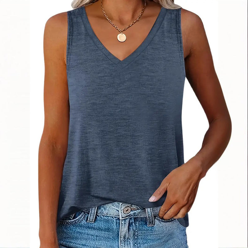 3-Pack Women's V-Neck Sleeveless Tank Tops Casual Summer Basic Vest