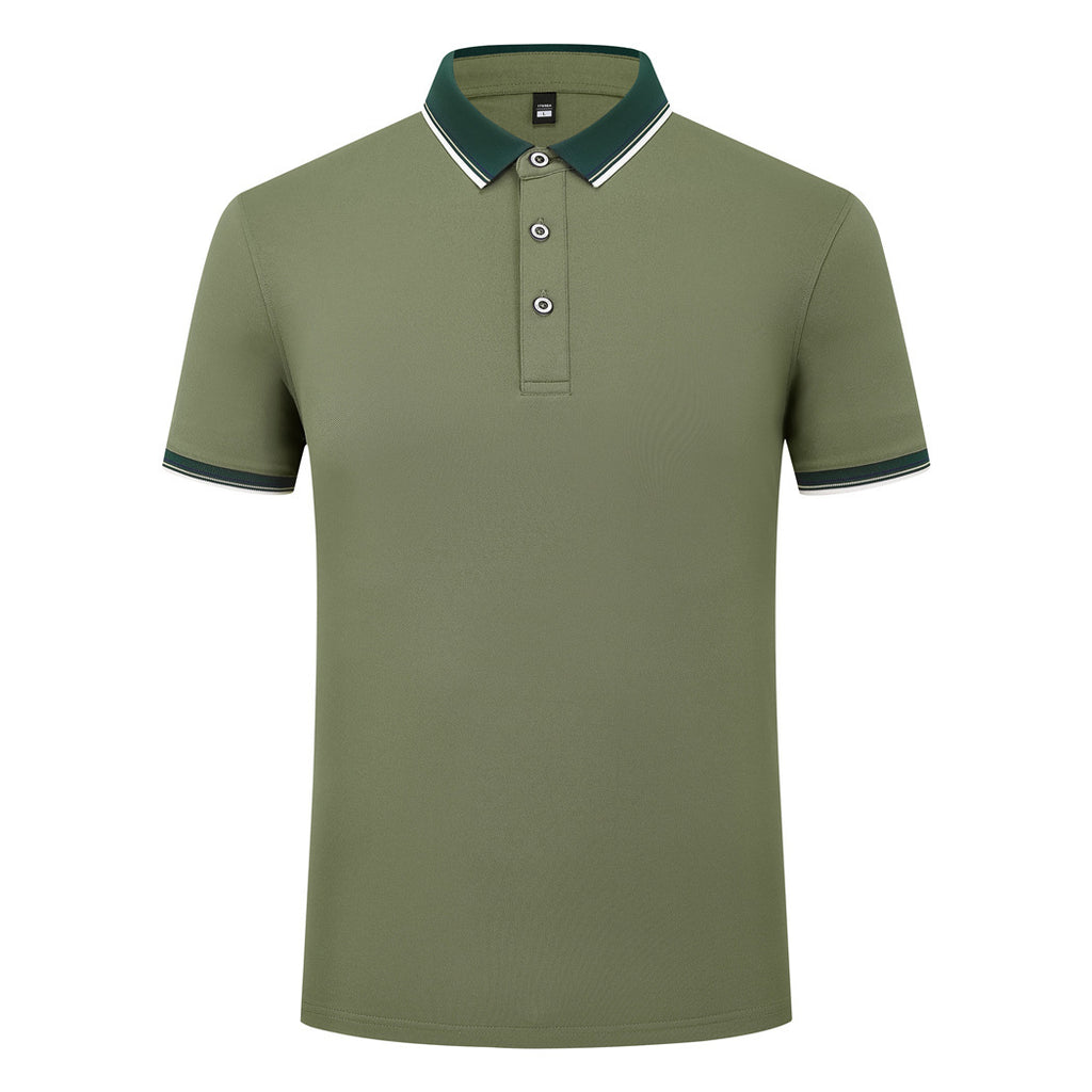 185g Elastic Fiber Di Skin Cotton Polo Shirt Color Matching