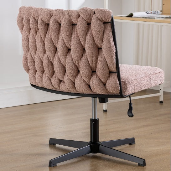 RArmless Office Desk Chair No Wheels