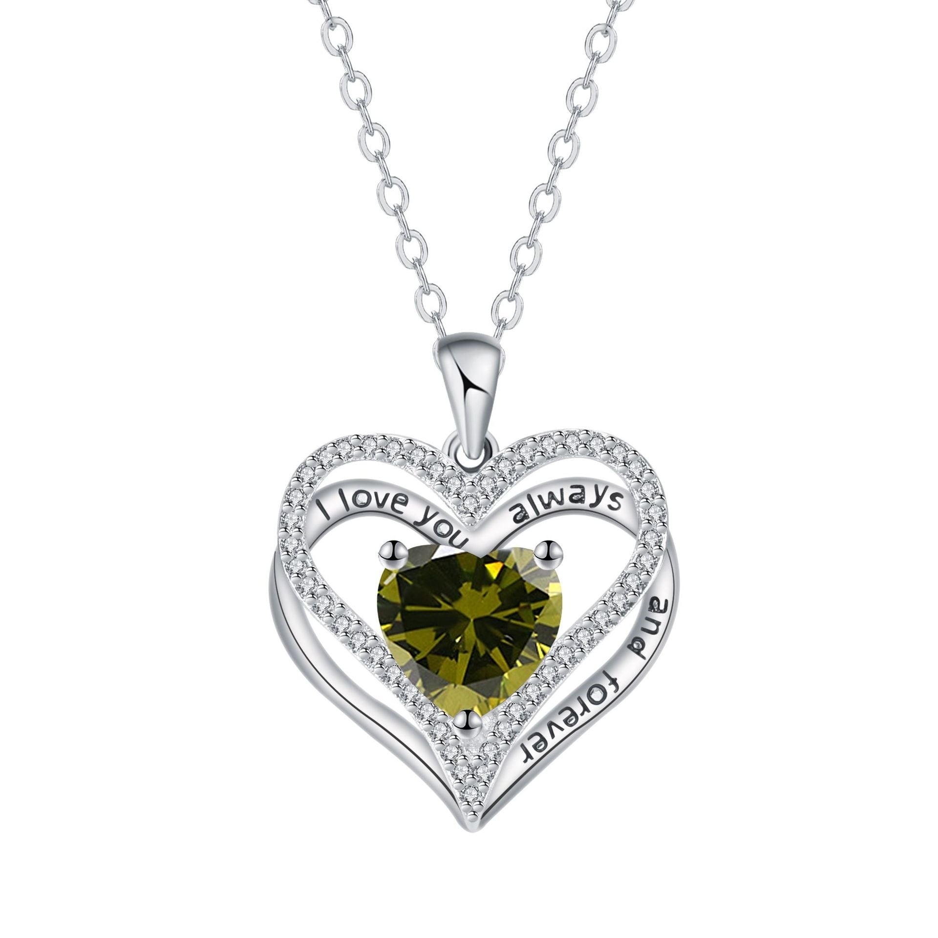 Eternal Love Doppel Herz Elegant Necklace For Women