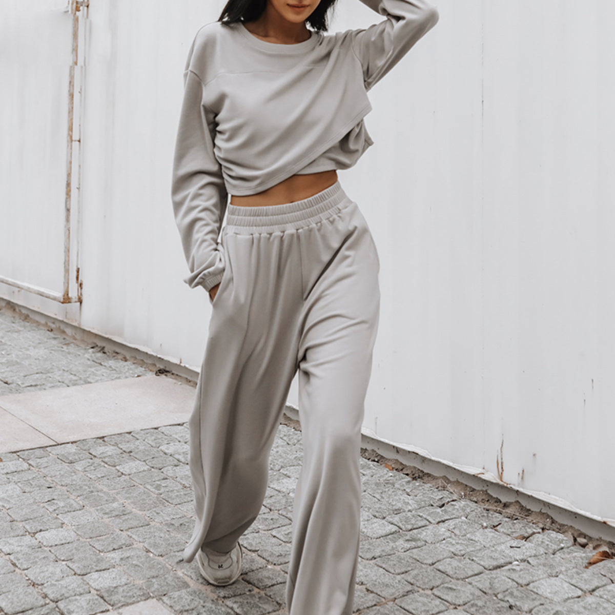 Two Piece Sports And Leisure Hoodie Set