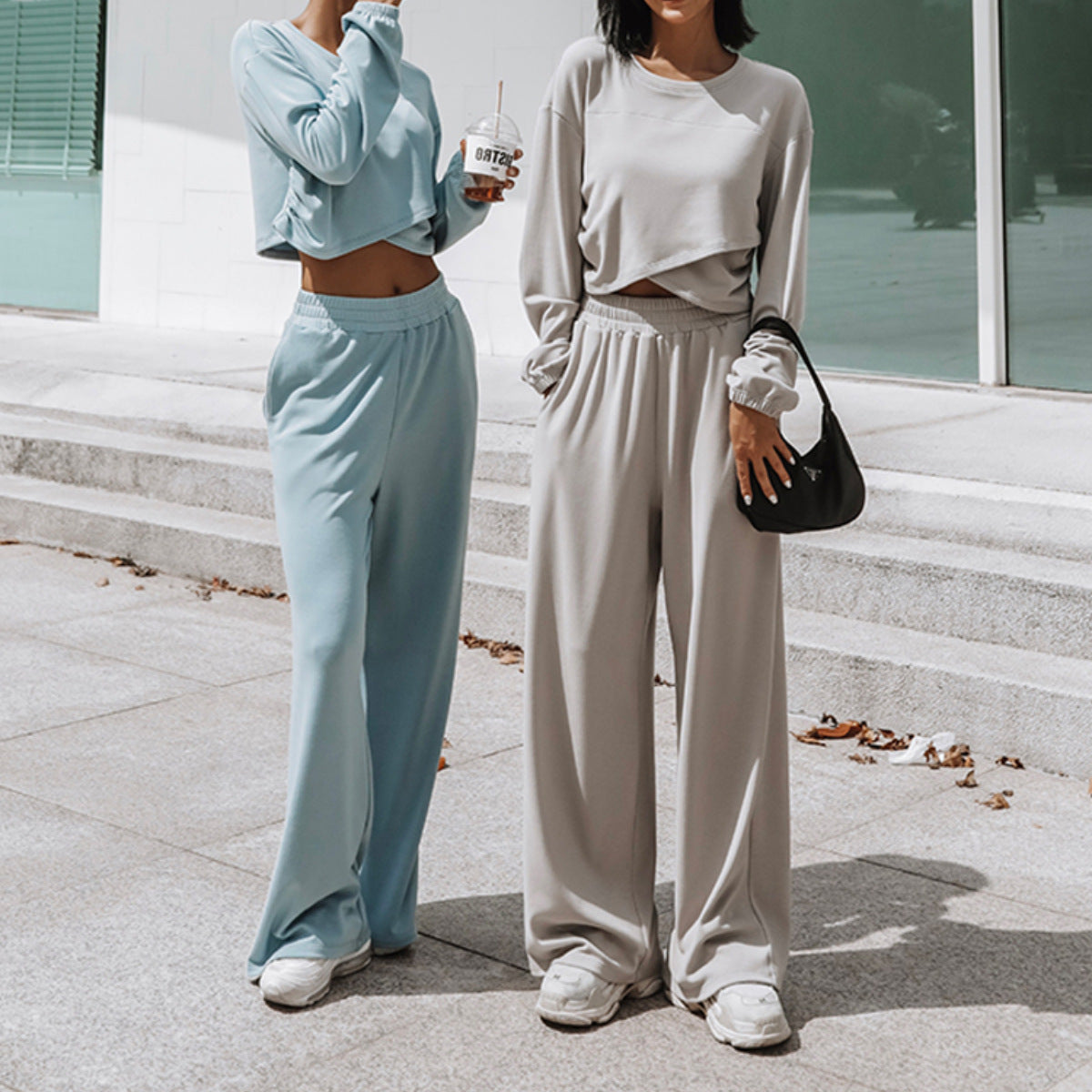 Two Piece Sports And Leisure Hoodie Set