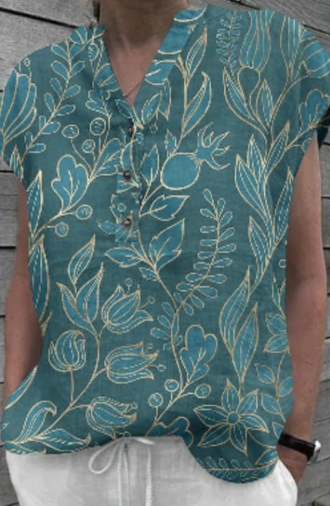 Ladies' Printed Short Sleeves