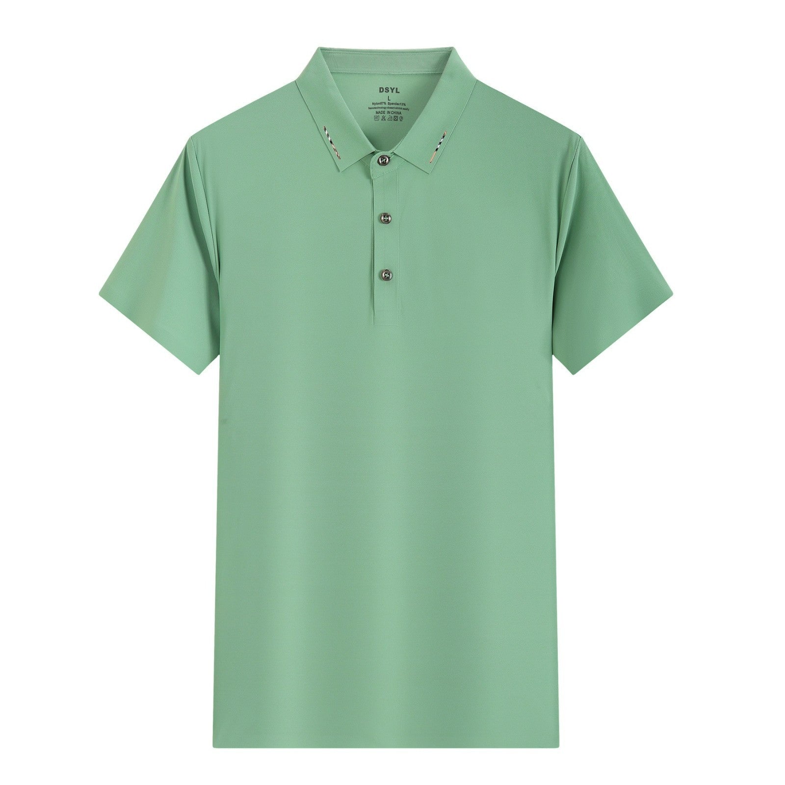 Ice Silk Short Sleeve Men's And Women's Solid Color Business Polo Shirt
