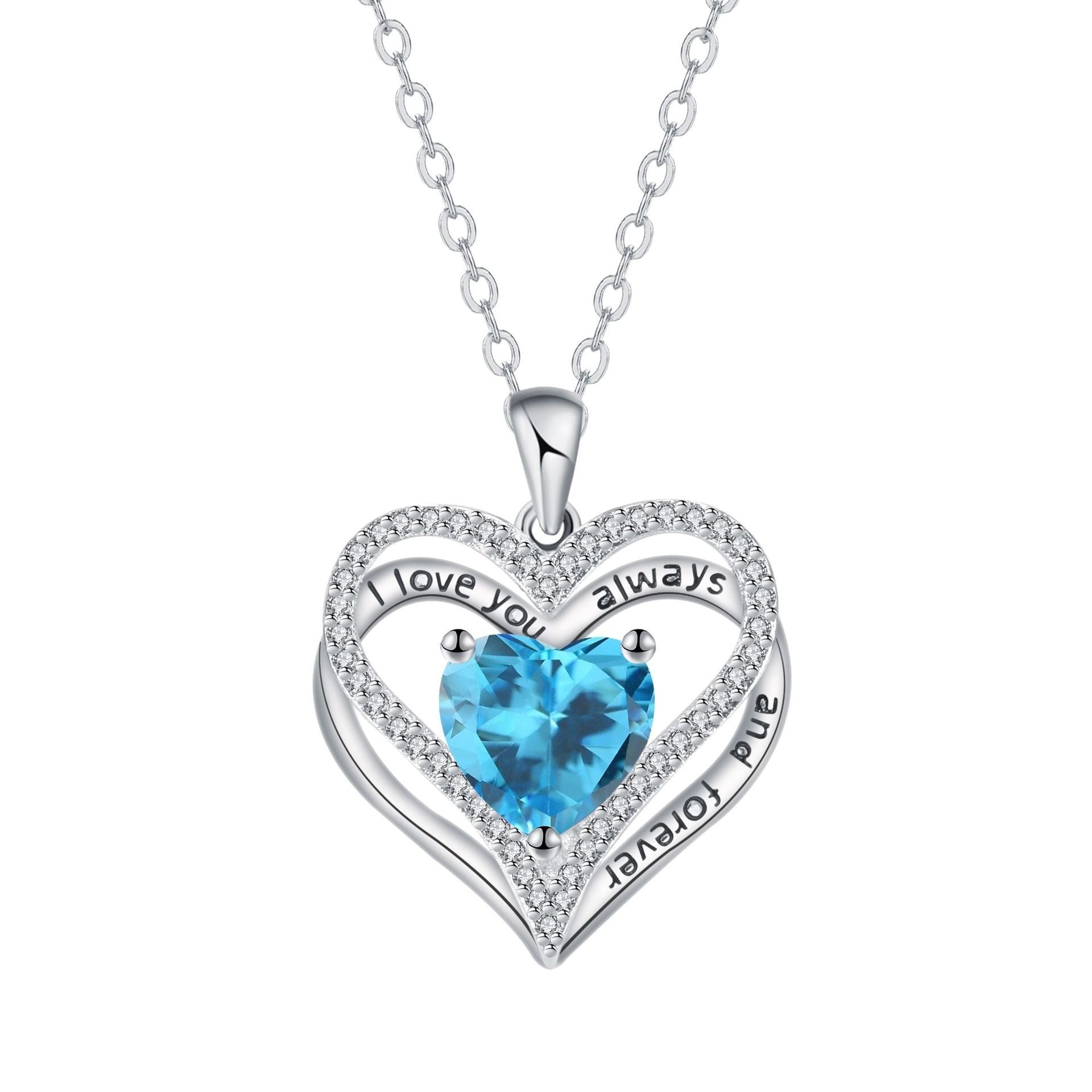 Eternal Love Doppel Herz Elegant Necklace For Women