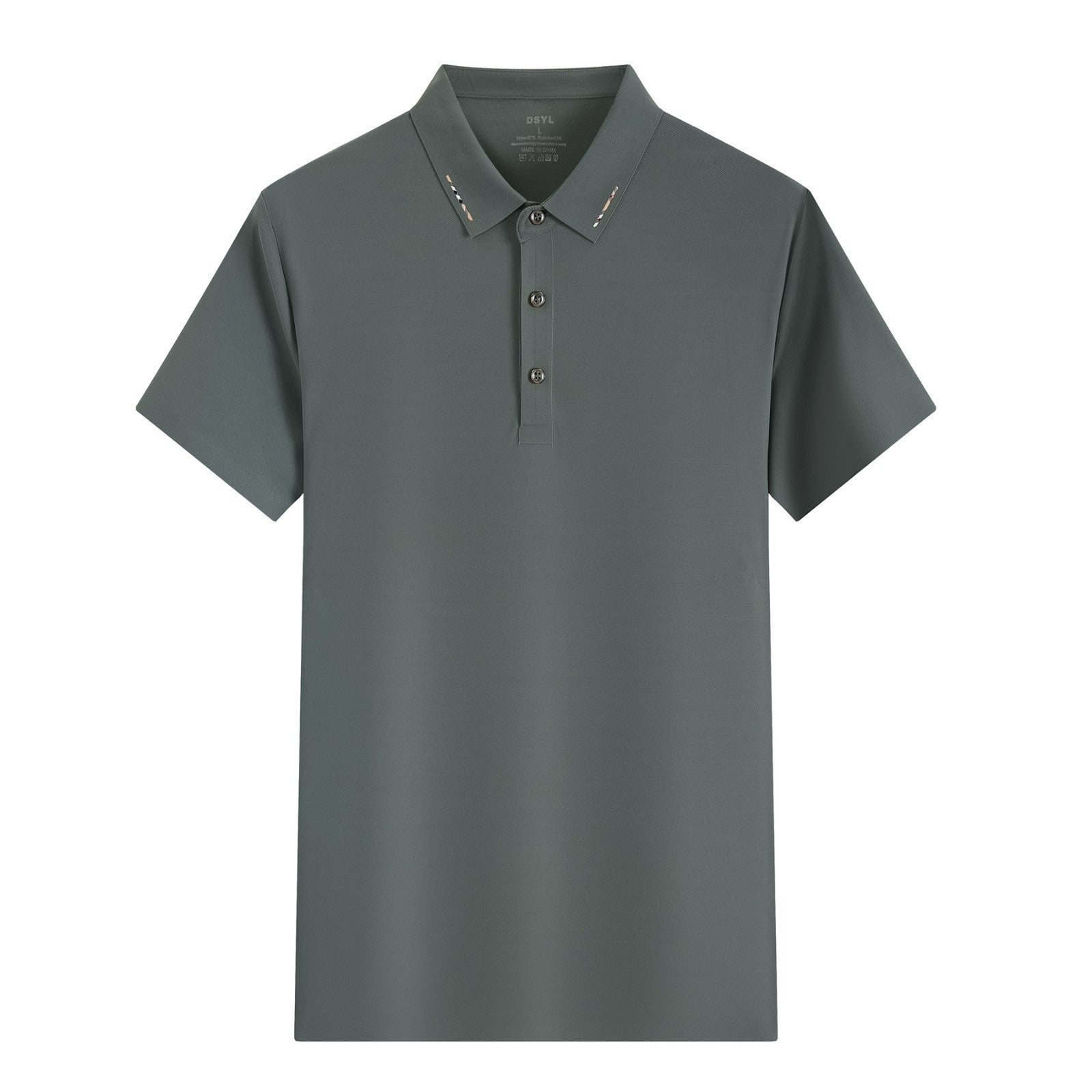 Ice Silk Short Sleeve Men's And Women's Solid Color Business Polo Shirt