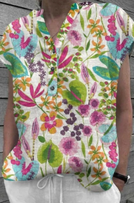 Ladies' Printed Short Sleeves