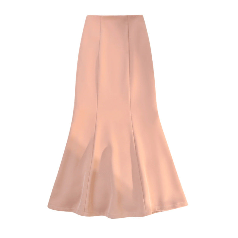 Fishtail High Waist Slimming Sheath Western Style All-matching Skirt