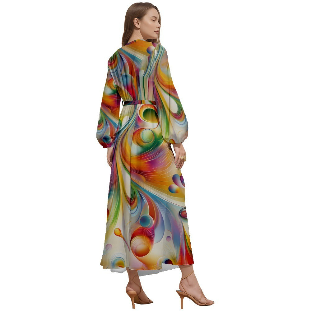 Digital Printing Niche Comfortable Dress