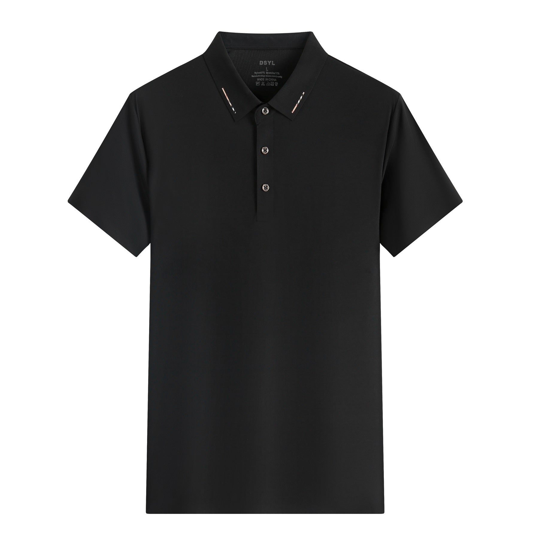 Ice Silk Short Sleeve Men's And Women's Solid Color Business Polo Shirt