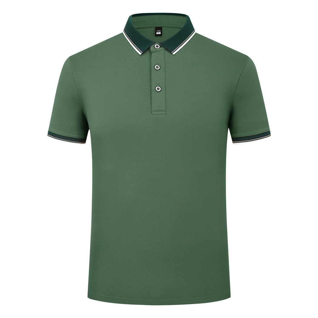 185g Elastic Fiber Di Skin Cotton Polo Shirt Color Matching