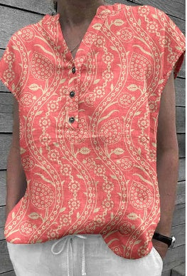 Ladies' Printed Short Sleeves