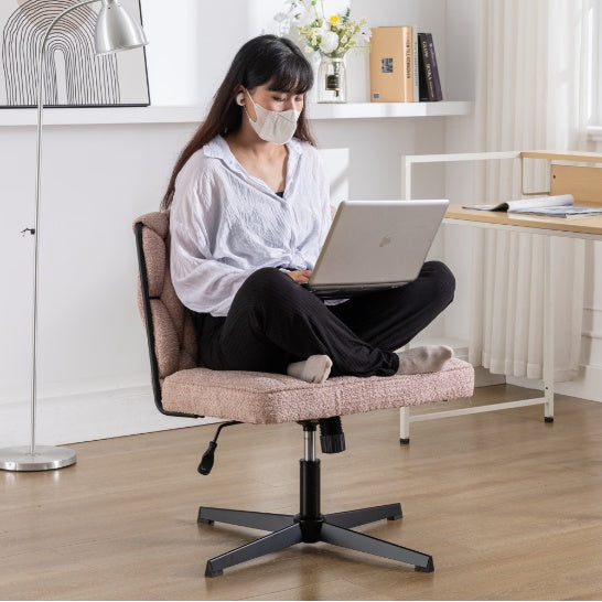 RArmless Office Desk Chair No Wheels