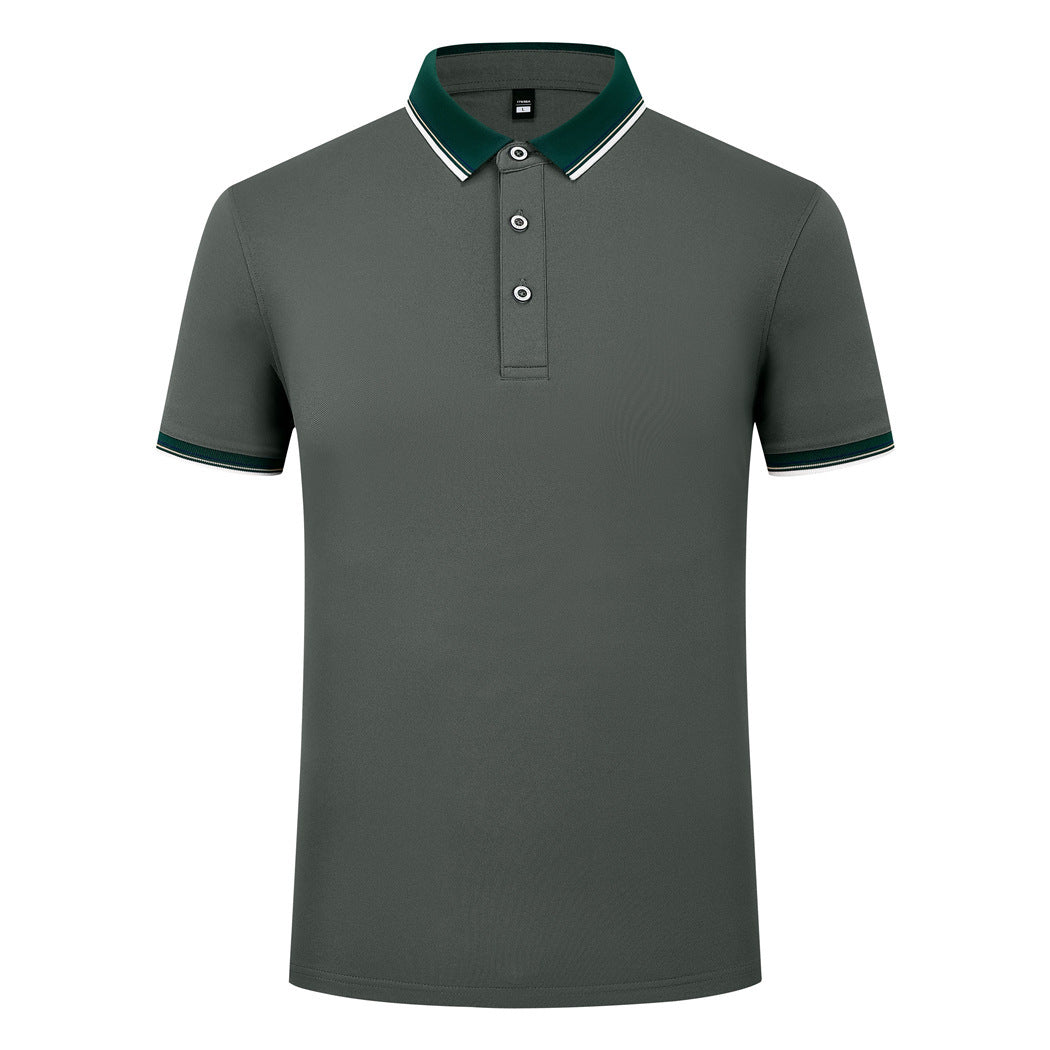 185g Elastic Fiber Di Skin Cotton Polo Shirt Color Matching