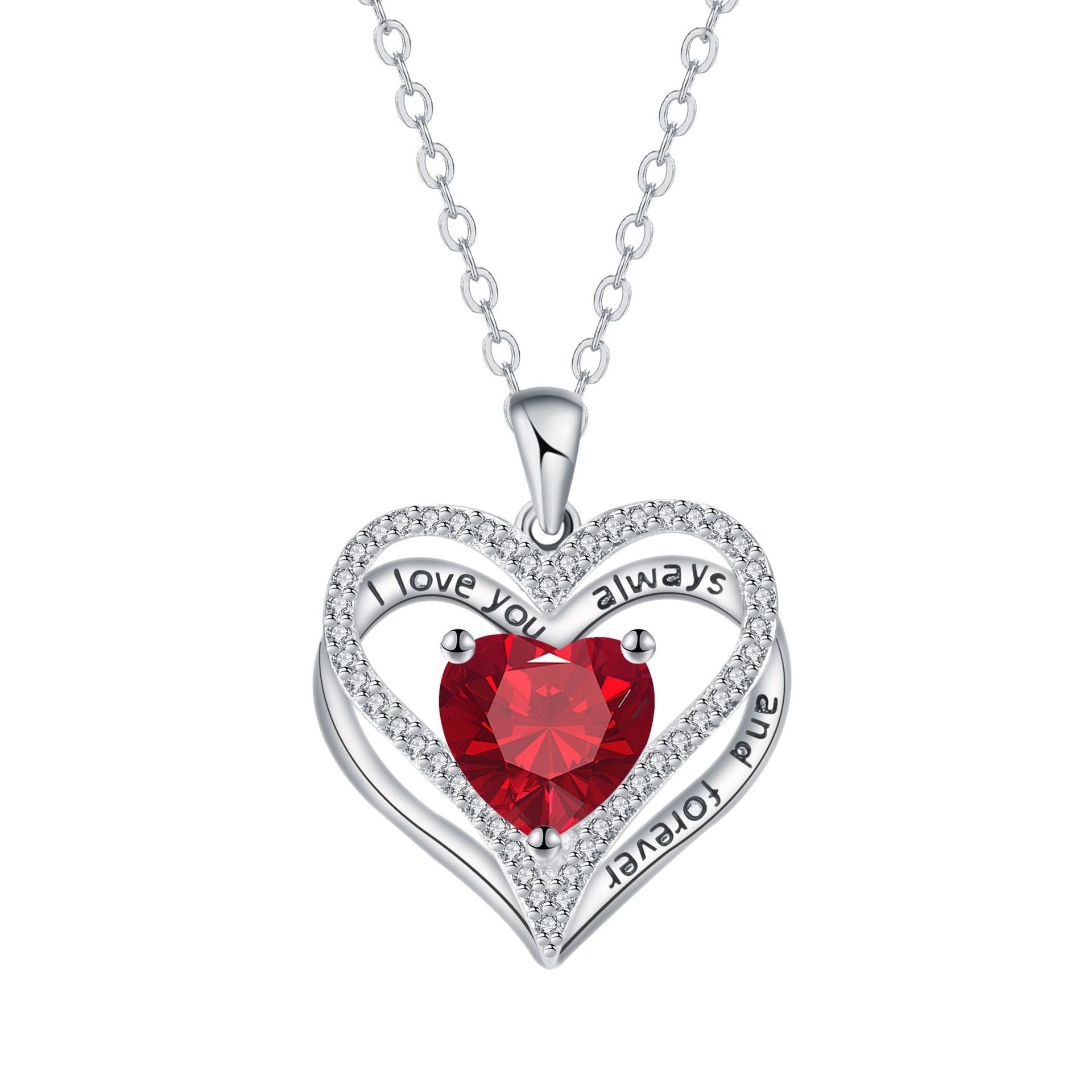 Eternal Love Doppel Herz Elegant Necklace For Women
