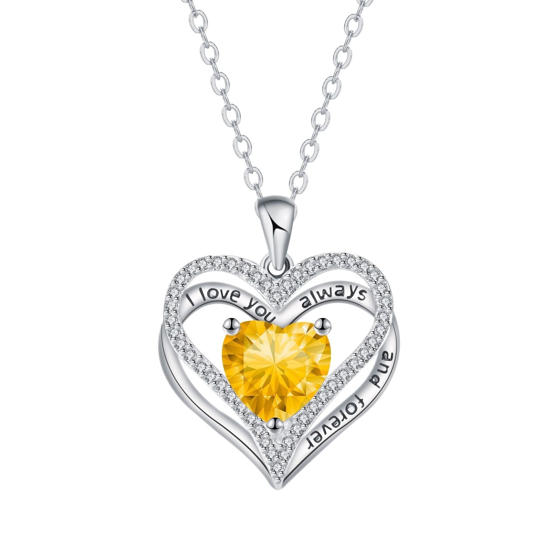 Eternal Love Doppel Herz Elegant Necklace For Women