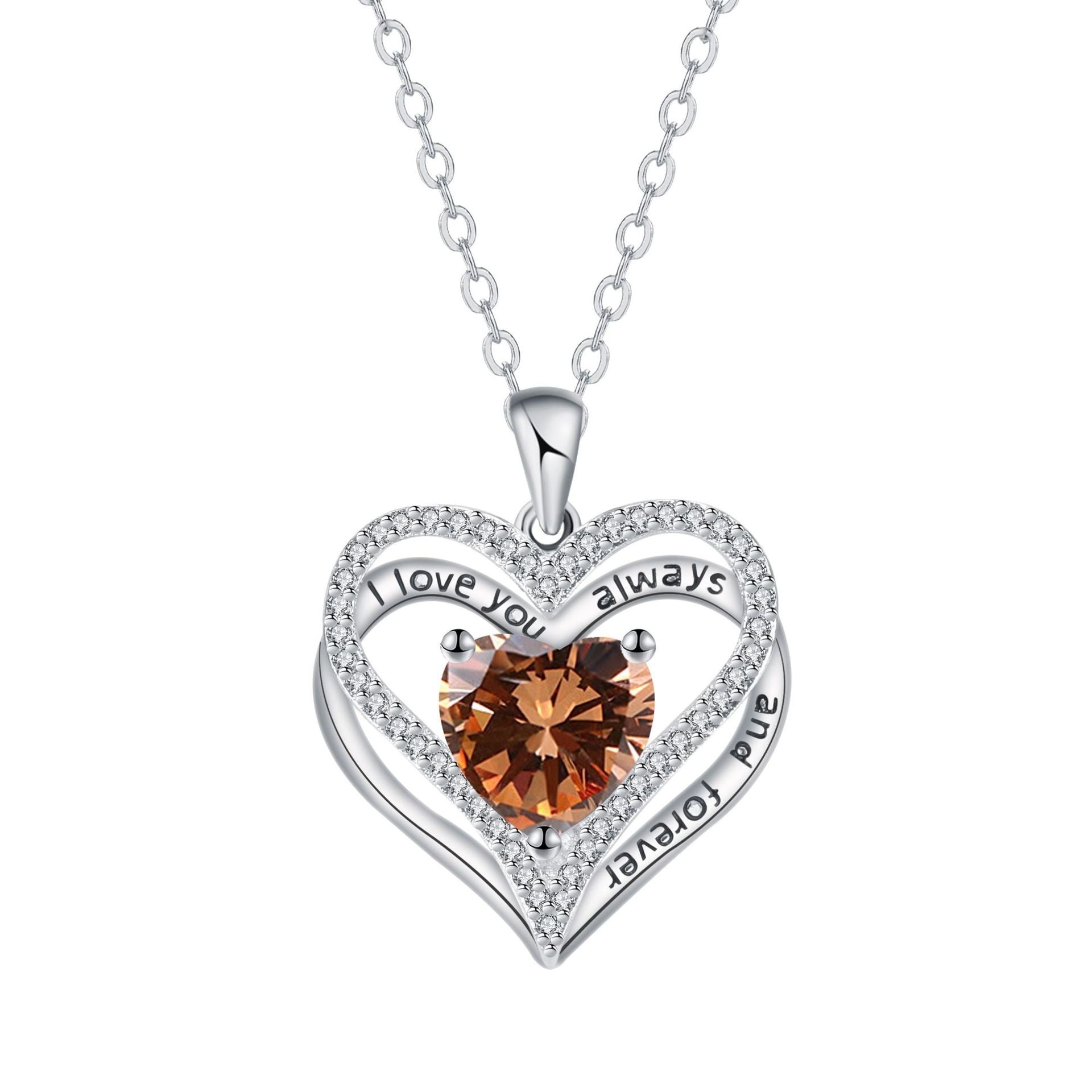 Eternal Love Doppel Herz Elegant Necklace For Women
