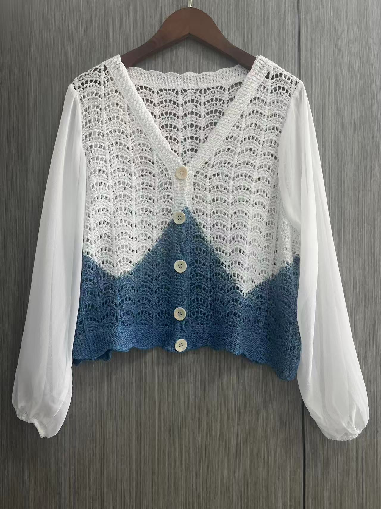 Ethnic Style Handmade Tie-dyed Loose Small Outerwear Top