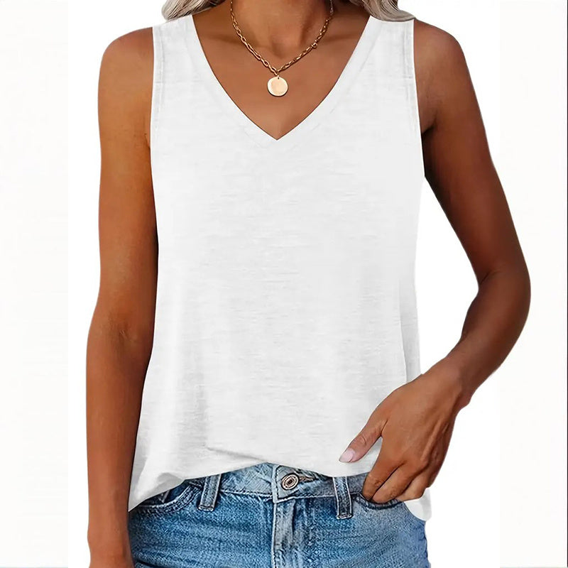 3-Pack Women's V-Neck Sleeveless Tank Tops Casual Summer Basic Vest
