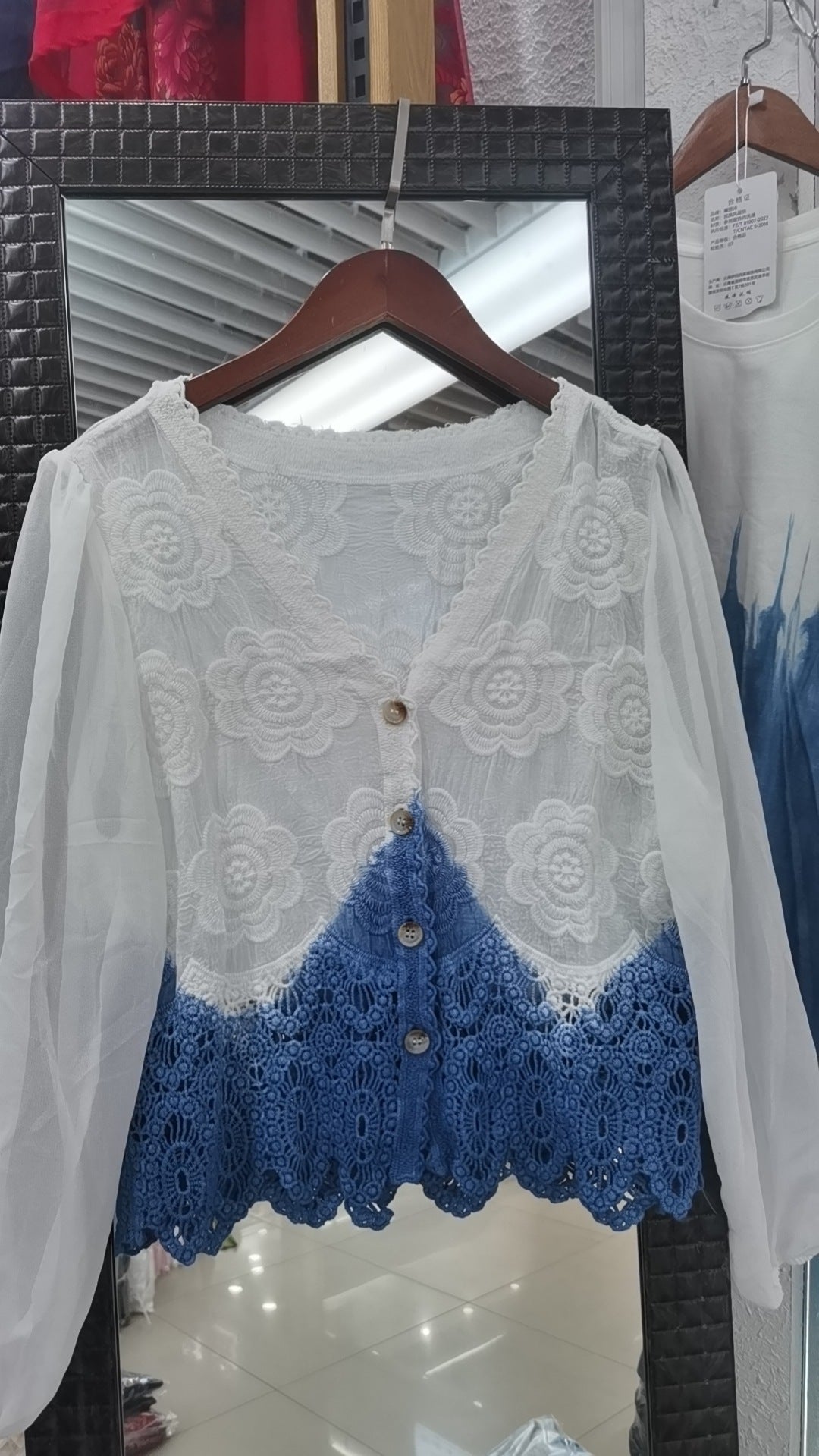 Ethnic Style Handmade Tie-dyed Loose Small Outerwear Top