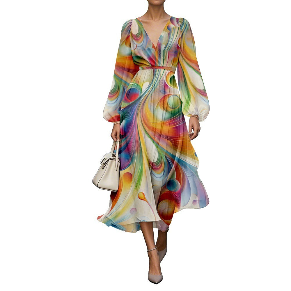 Digital Printing Niche Comfortable Dress