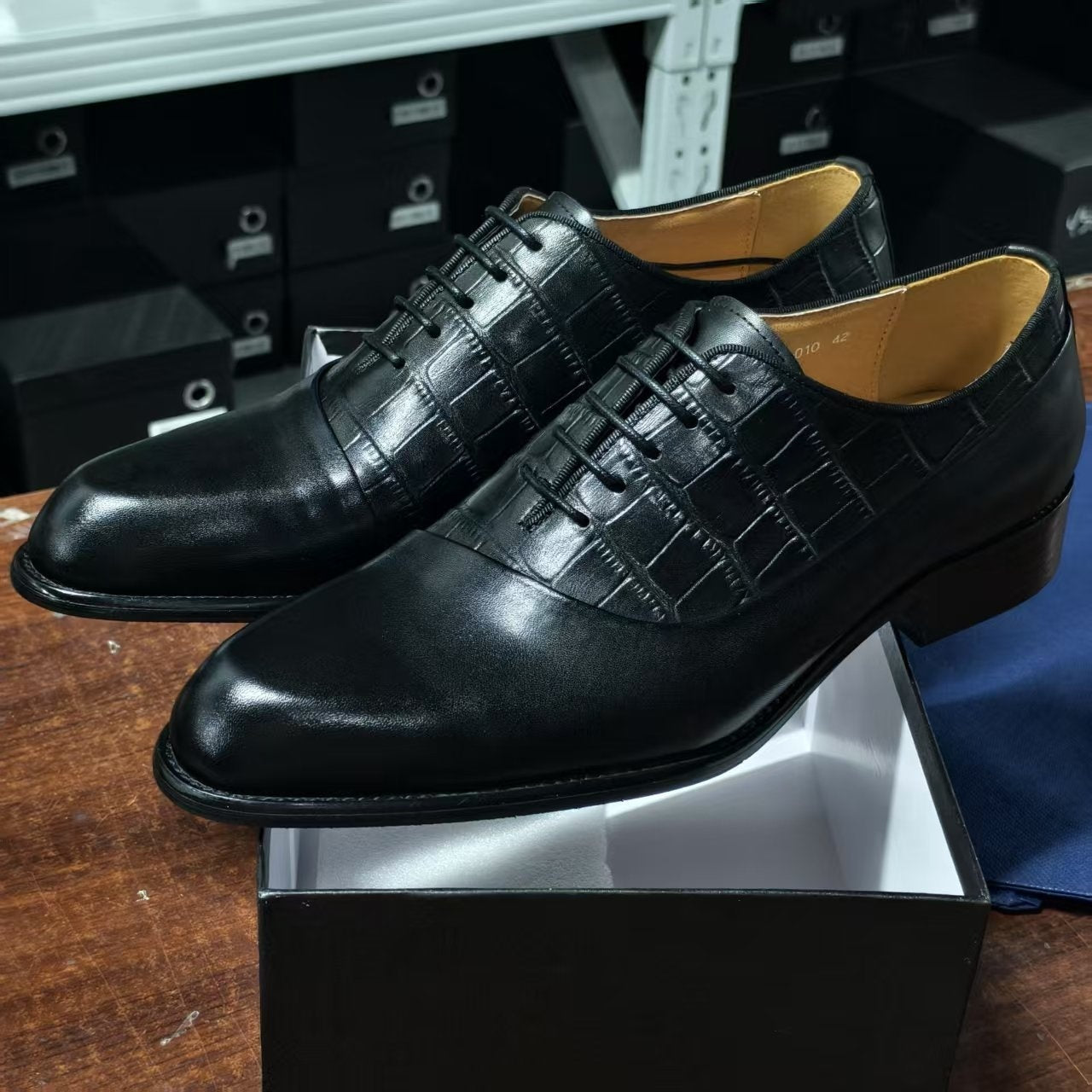 Men's Dress Shoes First Layer Cowhide Handmade