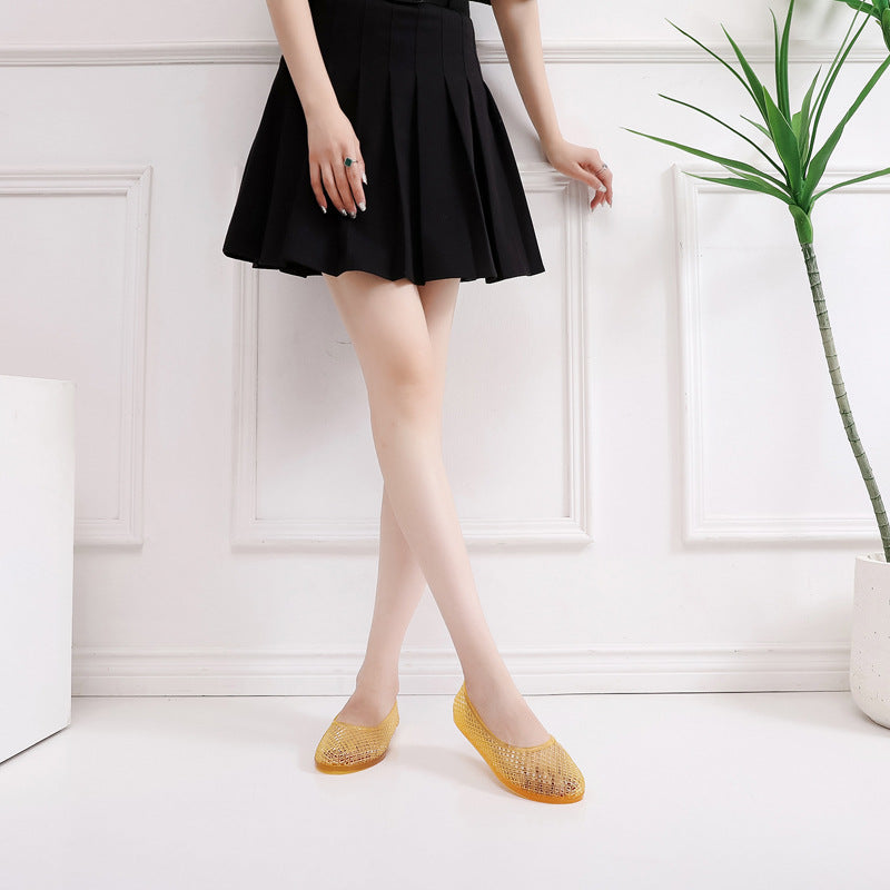 Breathable Flat Sandals For Women Spring And Summer Outer Wear Toe Box Shoes