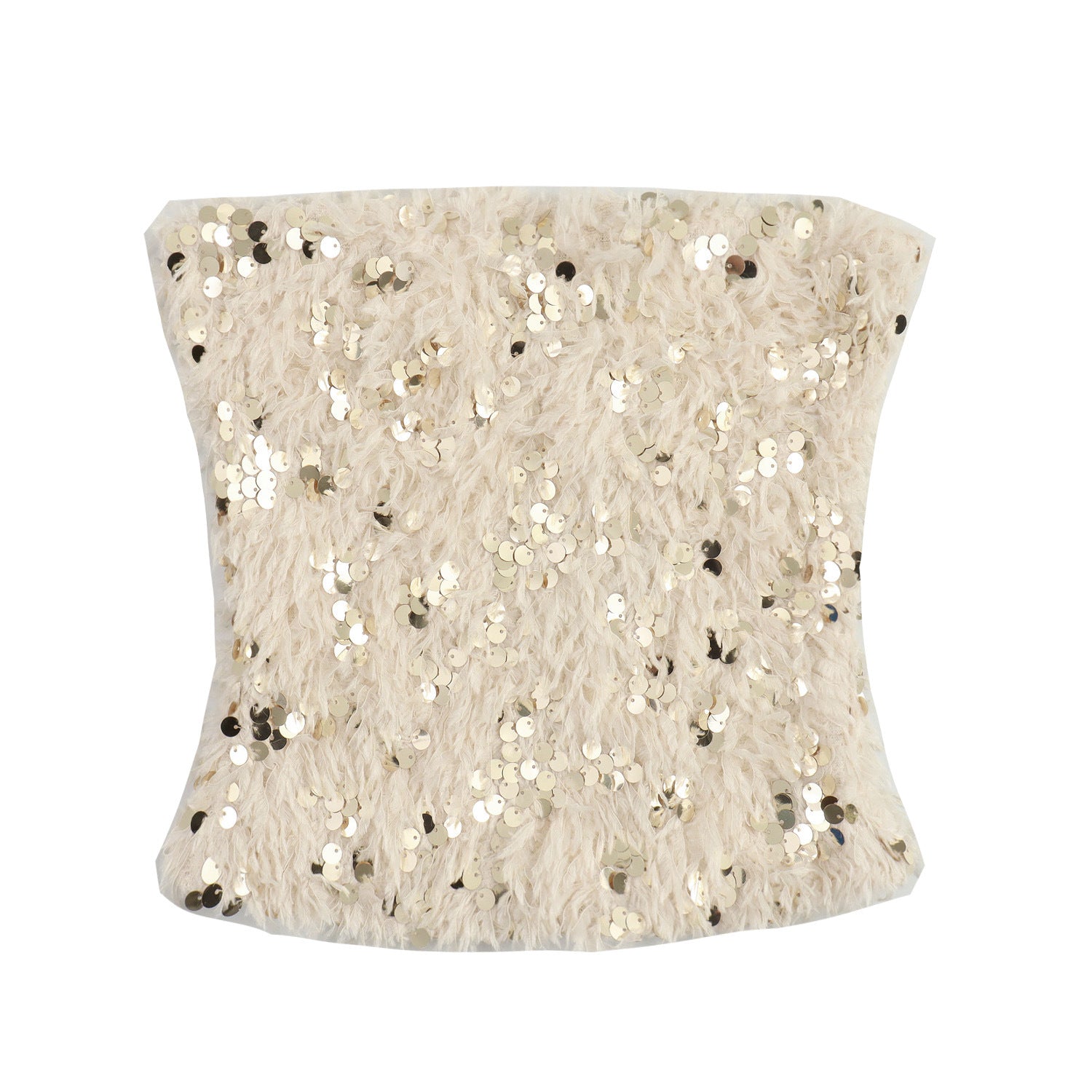 Beads Decoration Frayed European And American Retro Short Waist Seal