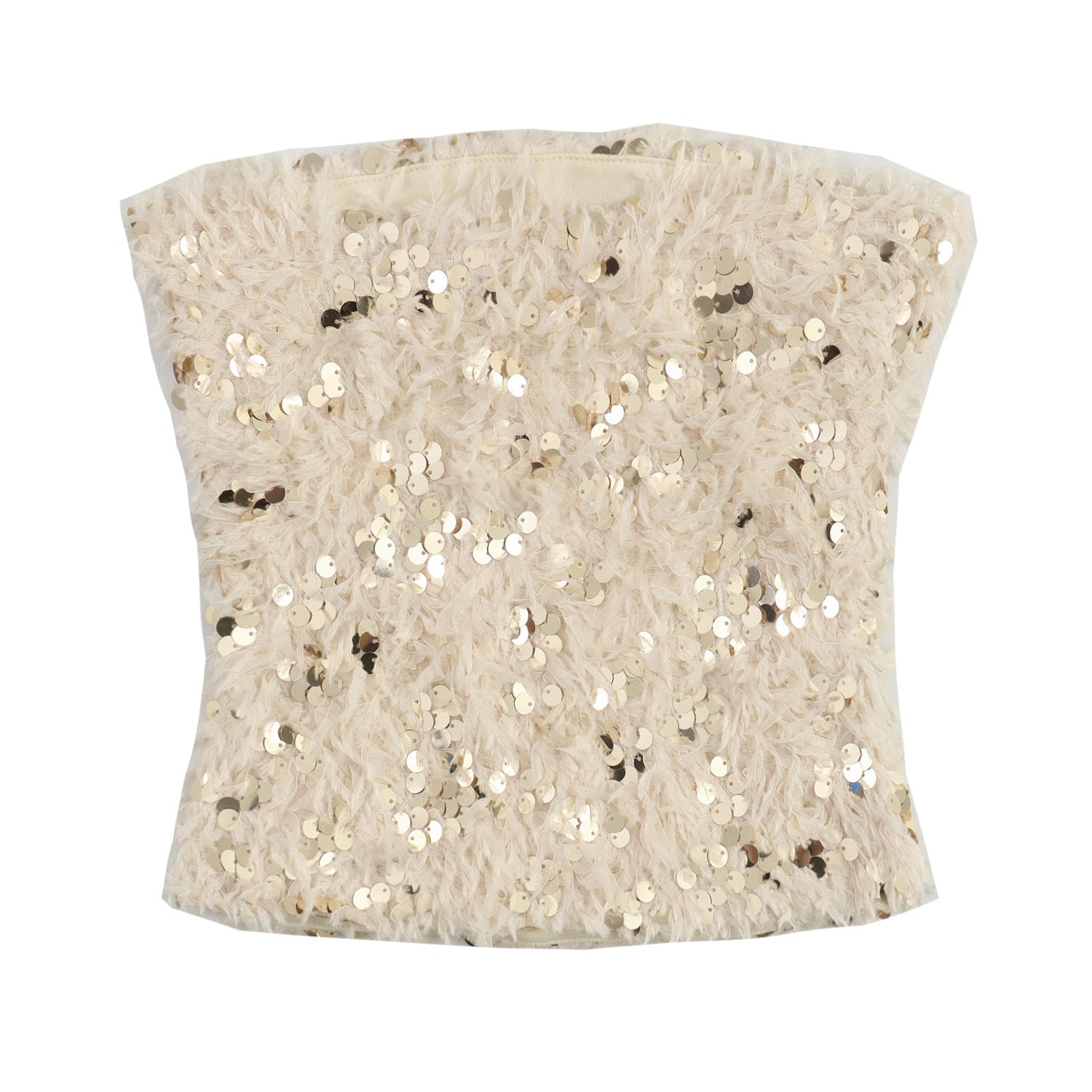 Beads Decoration Frayed European And American Retro Short Waist Seal