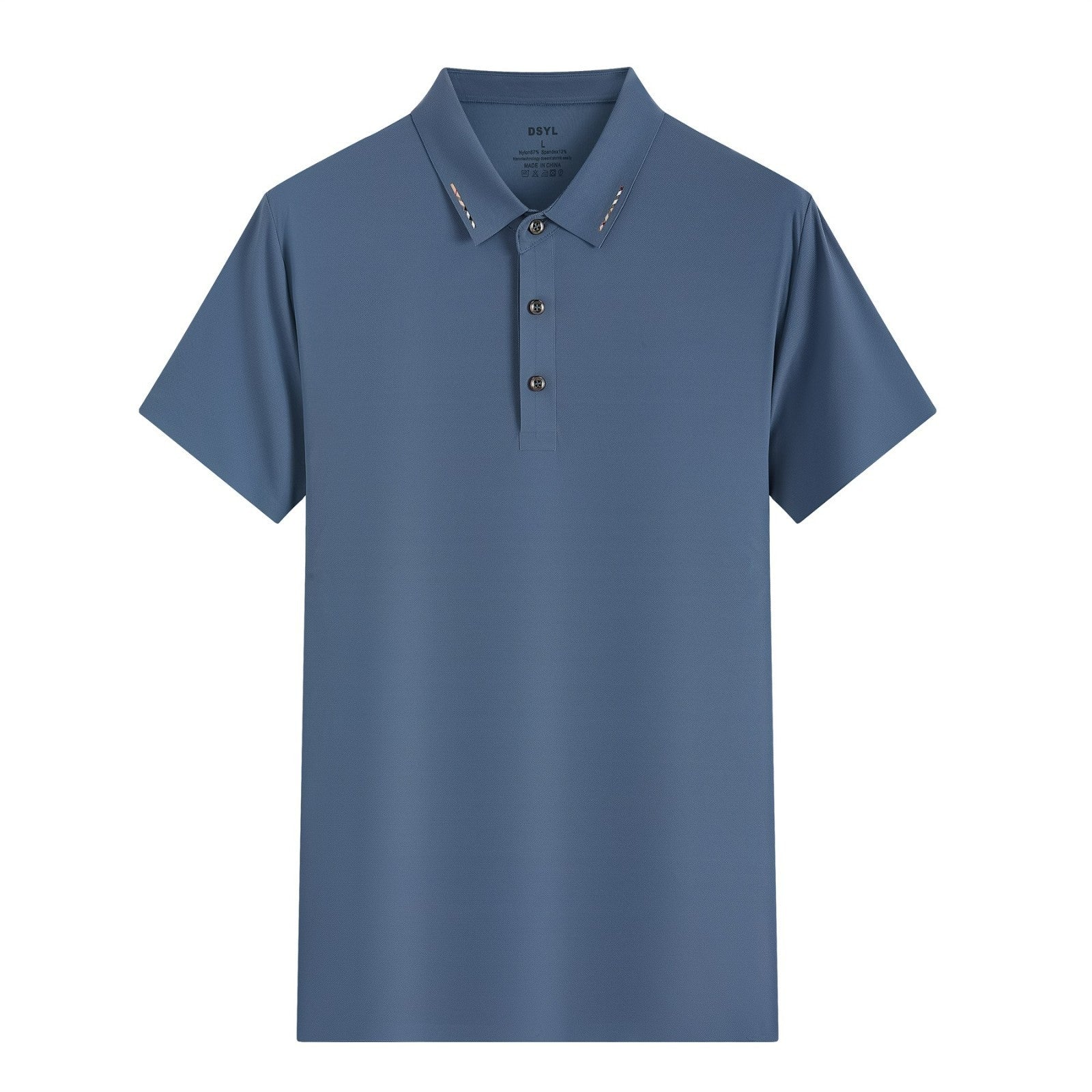 Ice Silk Short Sleeve Men's And Women's Solid Color Business Polo Shirt