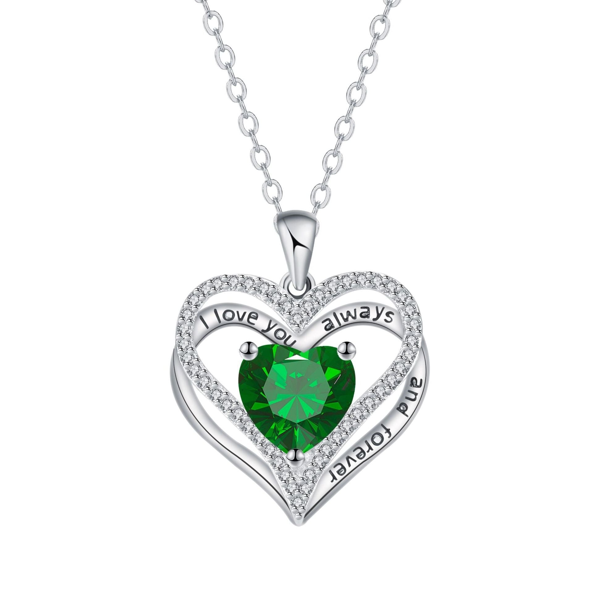 Eternal Love Doppel Herz Elegant Necklace For Women