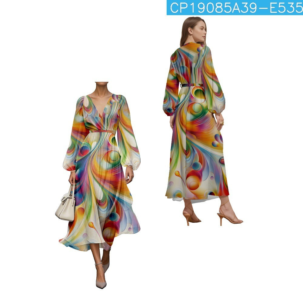 Digital Printing Niche Comfortable Dress