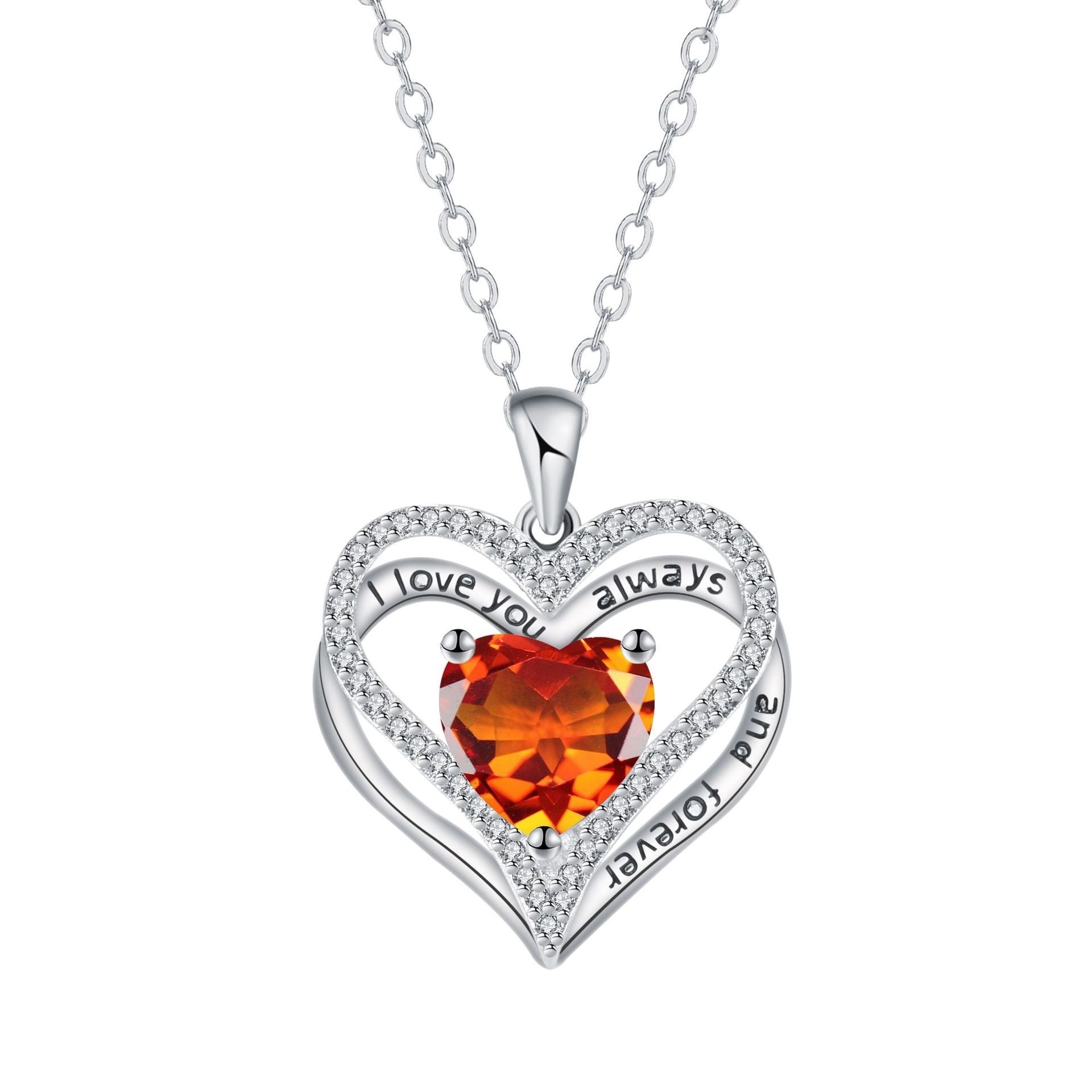 Eternal Love Doppel Herz Elegant Necklace For Women