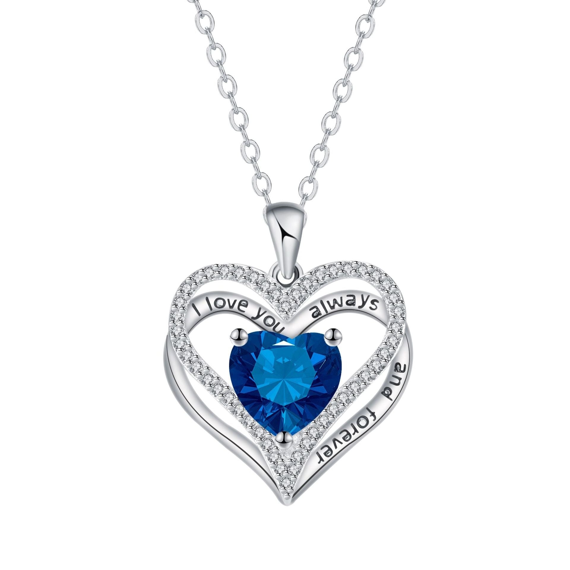 Eternal Love Doppel Herz Elegant Necklace For Women