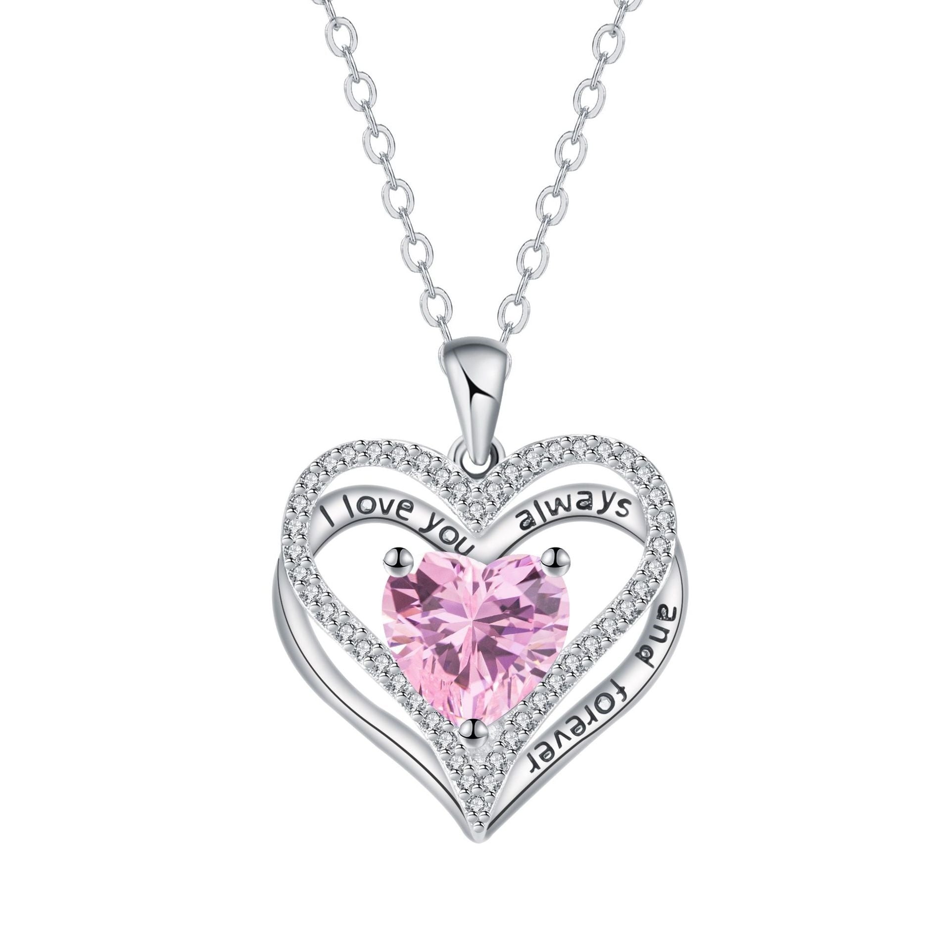 Eternal Love Doppel Herz Elegant Necklace For Women