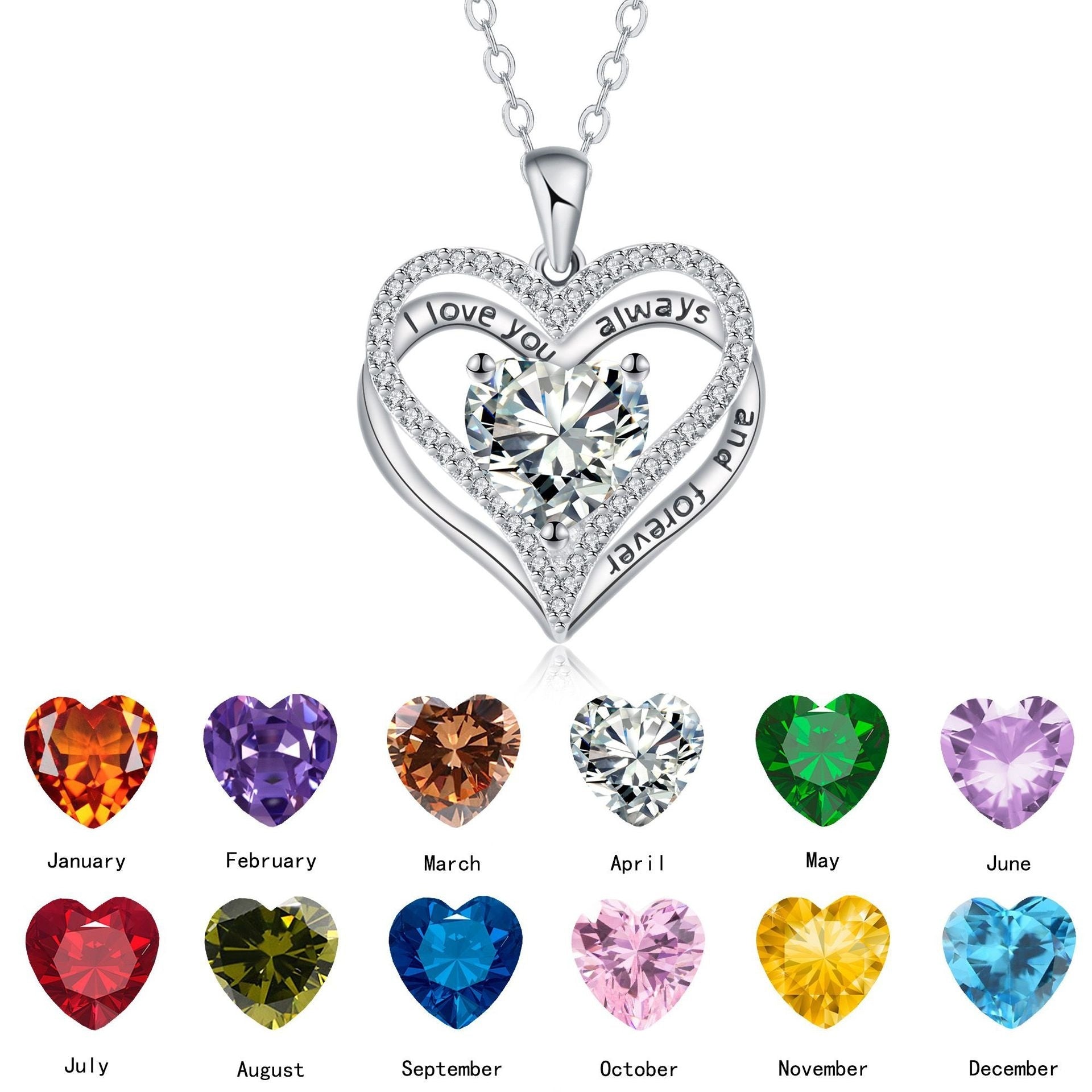 Eternal Love Doppel Herz Elegant Necklace For Women