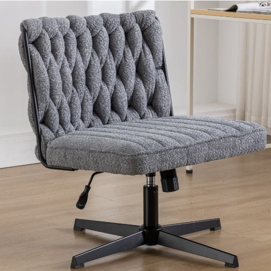RArmless Office Desk Chair No Wheels