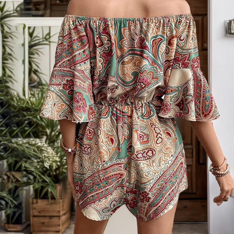 Ethnic Printed One Piece Shorts