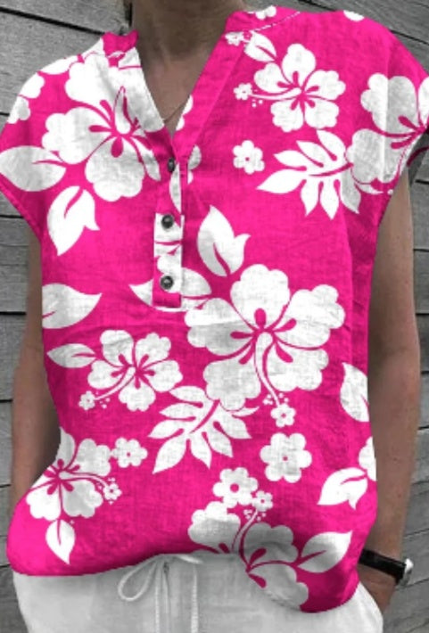Ladies' Printed Short Sleeves