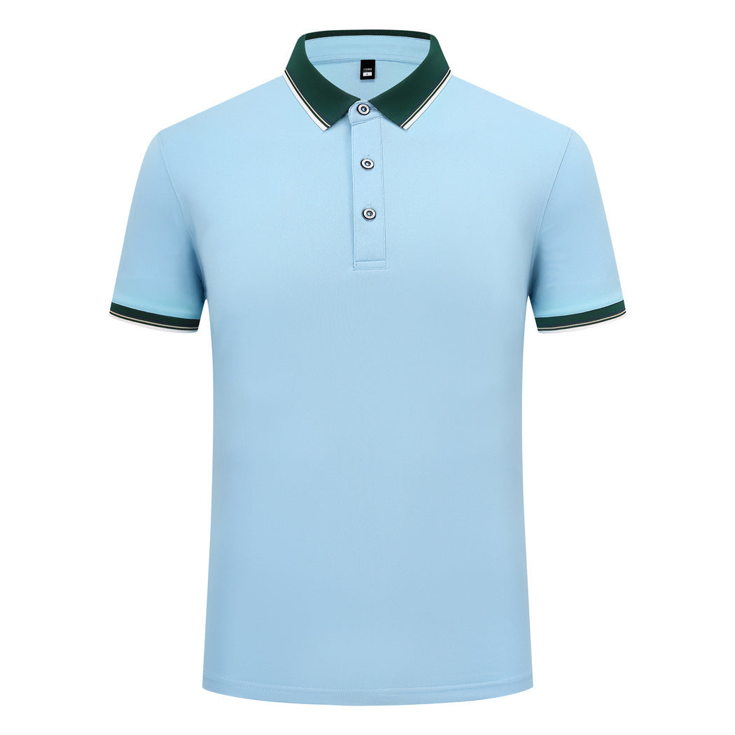 185g Elastic Fiber Di Skin Cotton Polo Shirt Color Matching